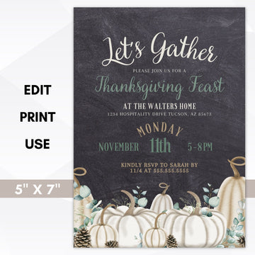 modern farmhouse party invitations